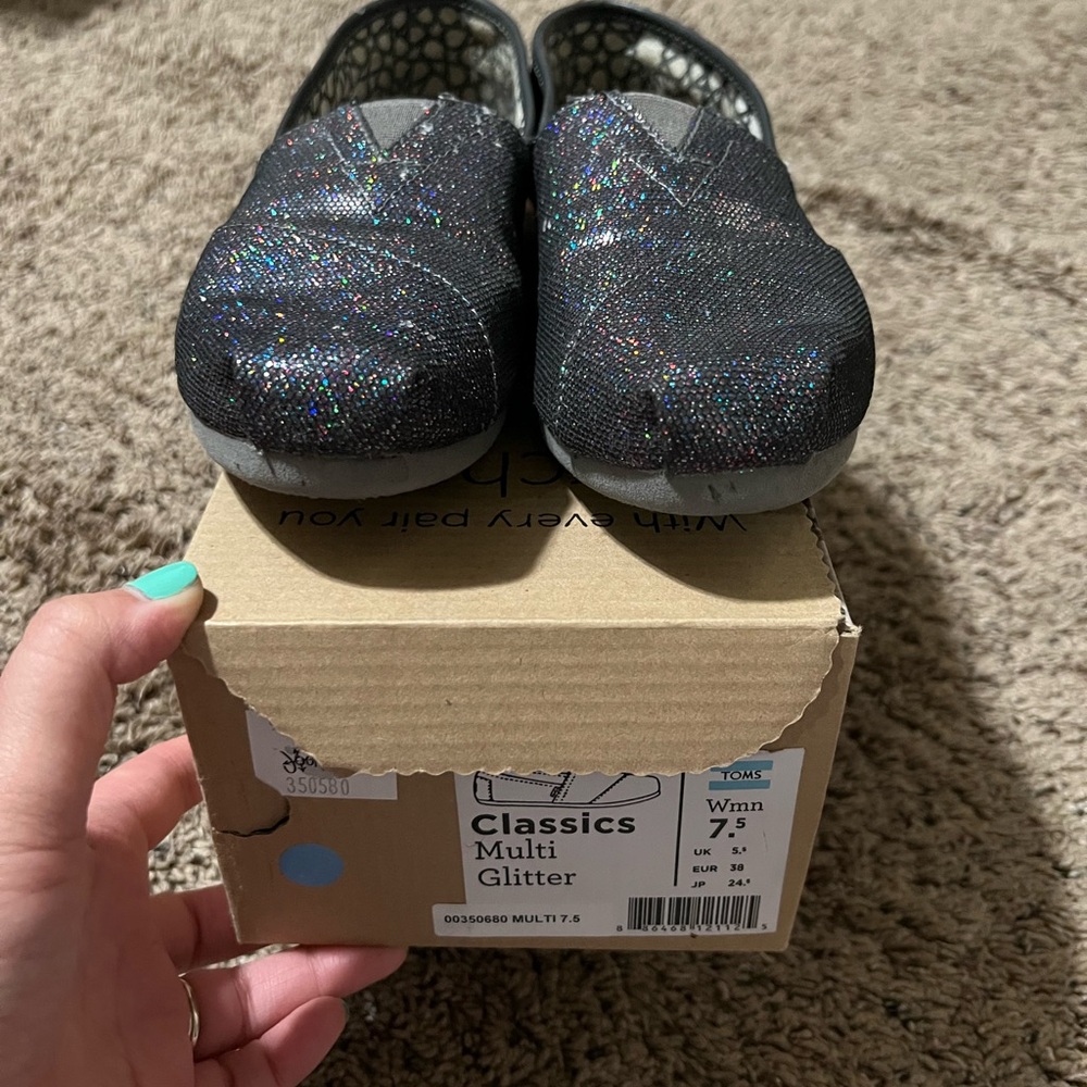 TOMS Classics Multi Glitter Shoes